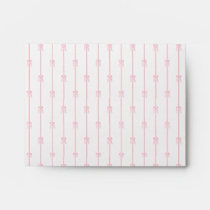 Pink Bows and Stripes Envelope