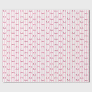 Pink Bows Baby Girl Baby Shower Gift Wrap