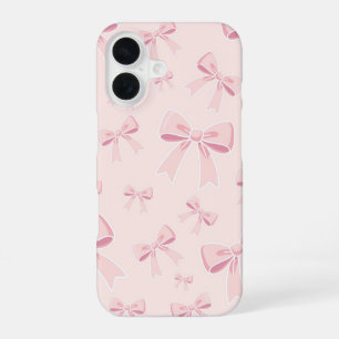 Pink Bows Cute Coquette Cottage Chic iPhone 16 Case