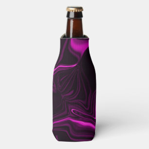 Pink bows on pink background. bottle cooler