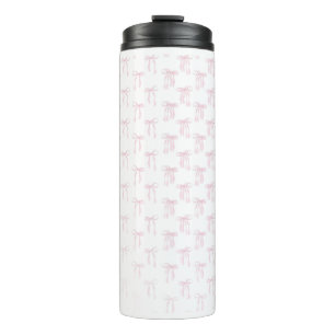 Pink Bows Pattern Water Bottle