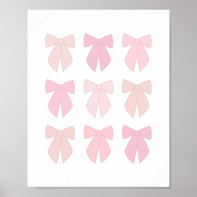 Pink Bows Poster (Front)