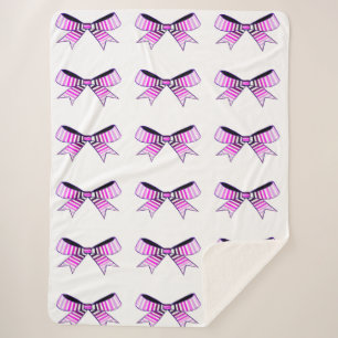Pink Bows Sherpa Blanket