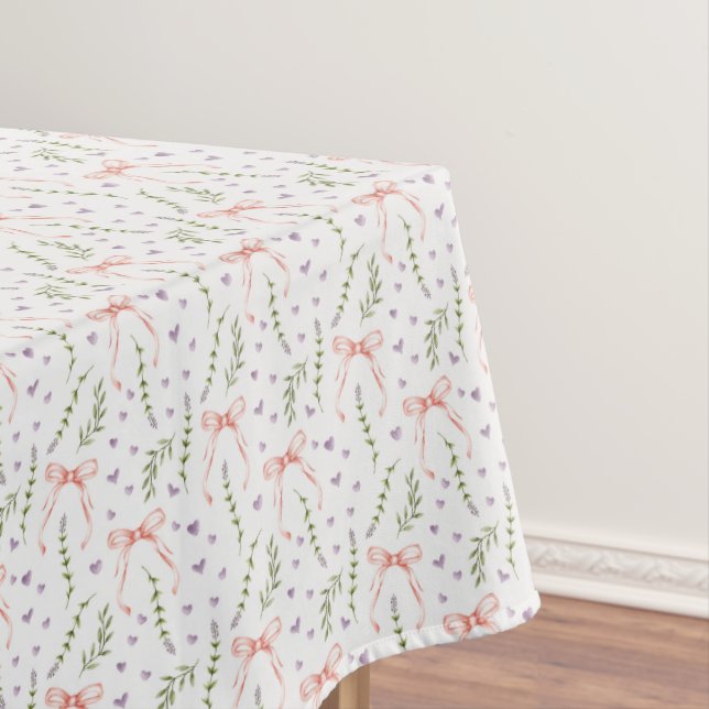 Pink Bows Tablecloth (In Situ)