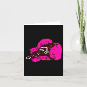 Pink Boxing Gloves I Boxing Girl Card