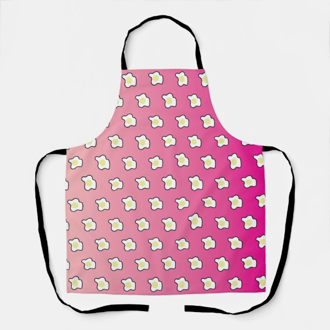 Pink Breakfast Fried Eggs  Apron (Front)