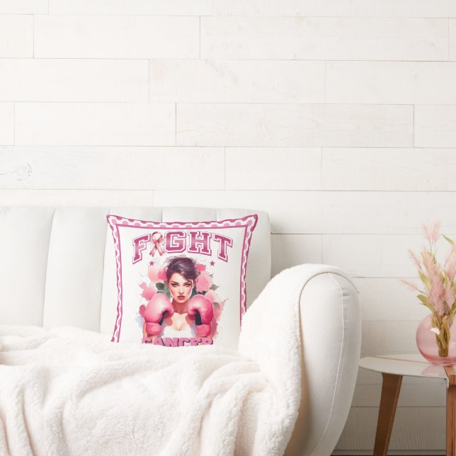 Pink Breast Cancer Awareness Cushion (Couch)