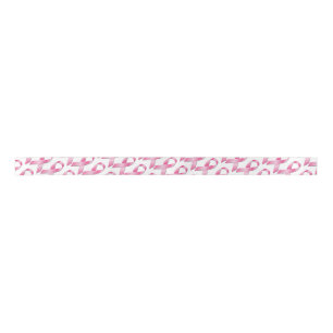 Pink Breast Cancer Awareness Ribbon Satin Ribbon