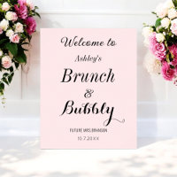 Pink Bridal Brunch Bubbly Welcome