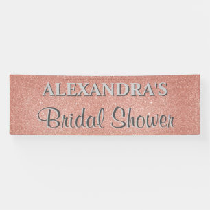 Pink Bridal Shower Announcement Party Banner