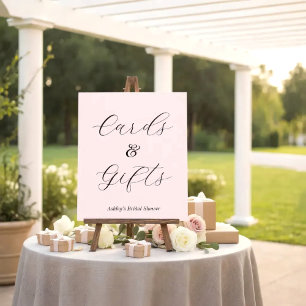 Pink Bridal Shower Cards Gifts    Poster