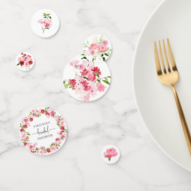 Pink Bridal Shower Confetti (Group)