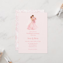 Pink Bride & Groom Dancing Wedding Ceremony