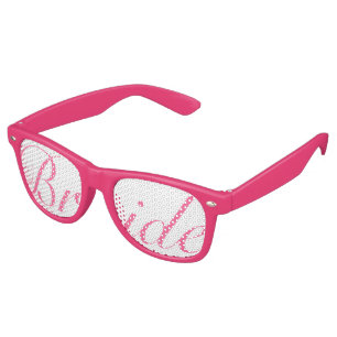 Pink BRIDE Swag Party Glasses