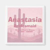 Pink Bridesmaid Gift – Personalised Bridesmaid