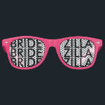 Pink bridezilla bachelorette party shades<br><div class="desc">Pink bridezilla bachelorette party shades for team bride. Funny props for friends of soon to be married women. Cool wedding / marriage accessory for brides entourage, bridesmaid, maid of honour, flower girl etc Girls night out / Ladies night / bridal shower gathering. Cute sunglasses with custom personalised text and little...</div>
