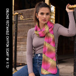 Pink Bronze Gold Shiny Look Abstract Pattern Long Scarf<br><div class="desc">Scarf with colourful shades in abstract art patterns that give a shiny look.  Personalise this template if you want to exchange the image. Customise further for more changes. Contact Sandy at admin@giftsyoutreasure.com for help.</div>
