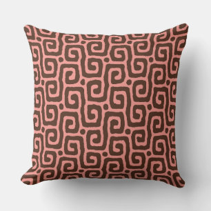 pink &brown Abstract pattern Cushion