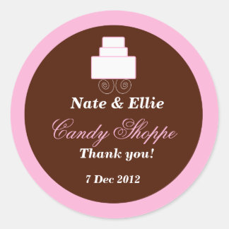 Pink & Brown  Candy Shoppe Sticker
