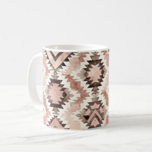 Pink Brown Cowgirl Southwestern Tribal Coffee Mug