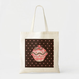 Pink Brown Cupcake Bag