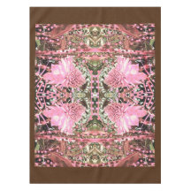 Pink & Brown Paradise Special Moment Tablecloth