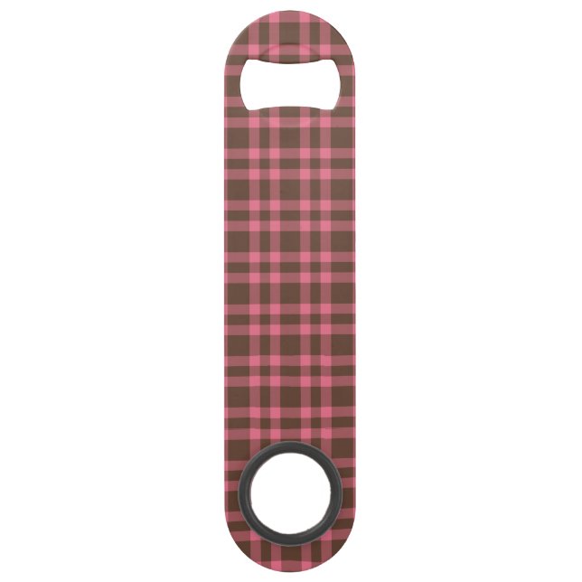 Pink Brown Plaid Pattern (Front)
