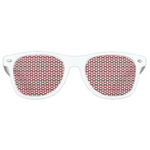 Pink Brown Stripes Seamless Pattern Retro Sunglasses