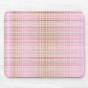 Pink&Brown Tartan Mouse Pad