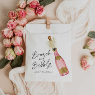 Pink Brunch and Bubbly Bridal Shower  Favour Bags