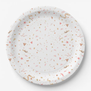 Pink Brunch and Bubbly Bridal Shower Paper Plate