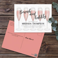 Pink Brunch and Bubbly Champagne Bridal Shower
