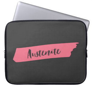Pink Brush Austenite Laptop Sleeve