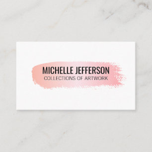 Pink Brushed Business Card