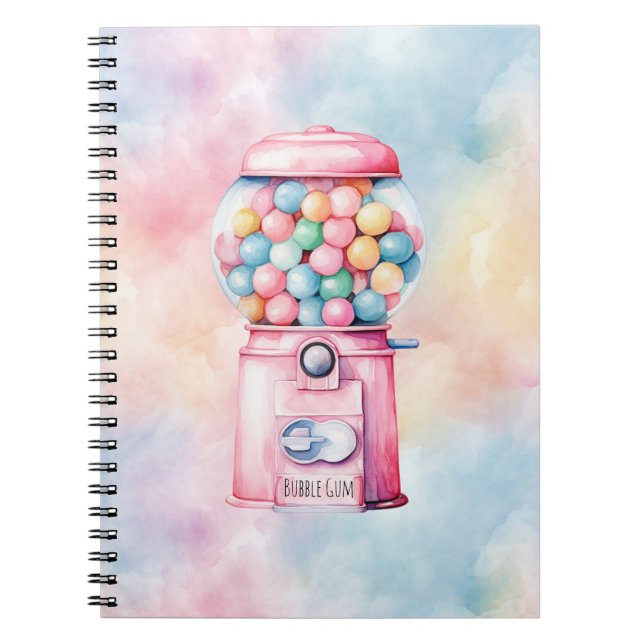 Pink Bubble Gum Notebook (Front)