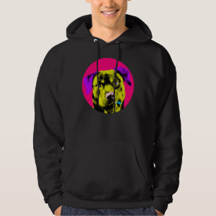 Pink Bubble Rottweiler Pop Relaxed Fit Hoodie