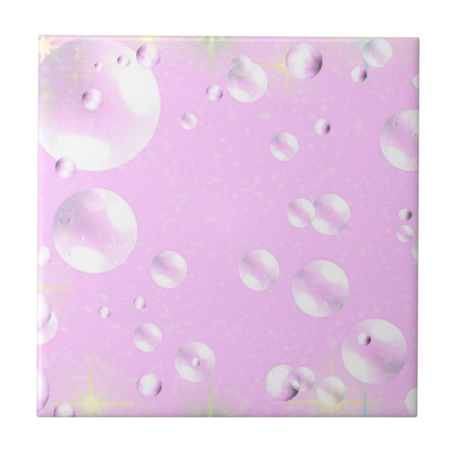 Pink Bubble Tile (Front)