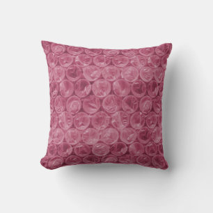 Pink bubble wrap pattern cushion
