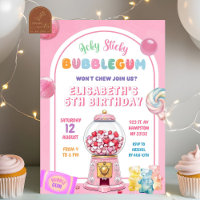 Pink Bubblegum Candy Birthday Girl