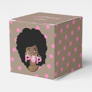 Pink Bubblegum, Polka Dot   She's Ready to Pop Favour Box