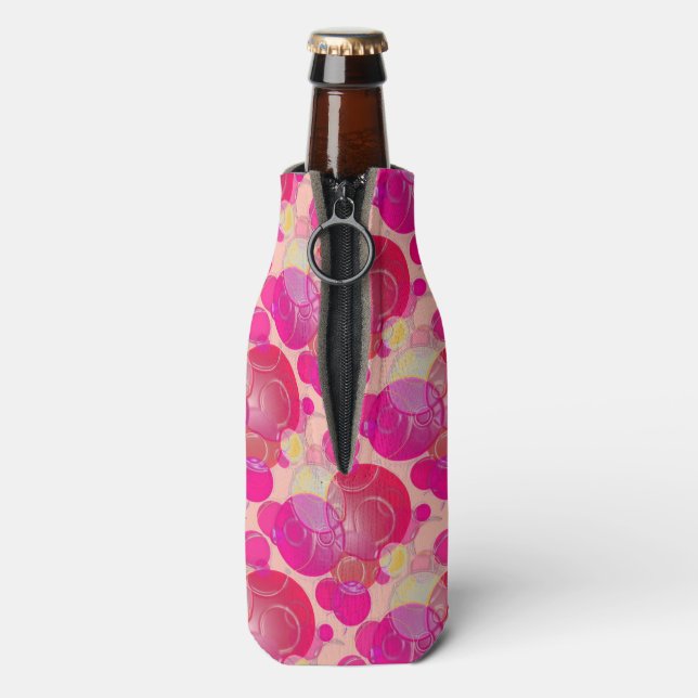 Pink Bubbles Bottle Cooler (Bottle Back)