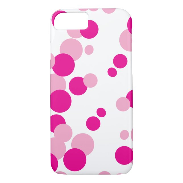 Pink Bubbles iPhone 7 Case (Back)
