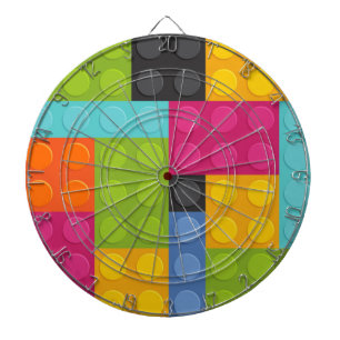 pink building blocks dartboard