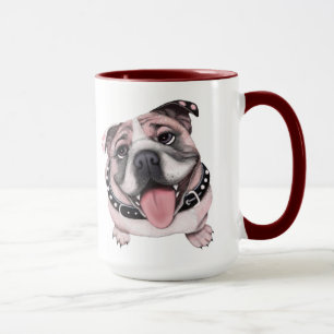 Pink Bulldog Mug