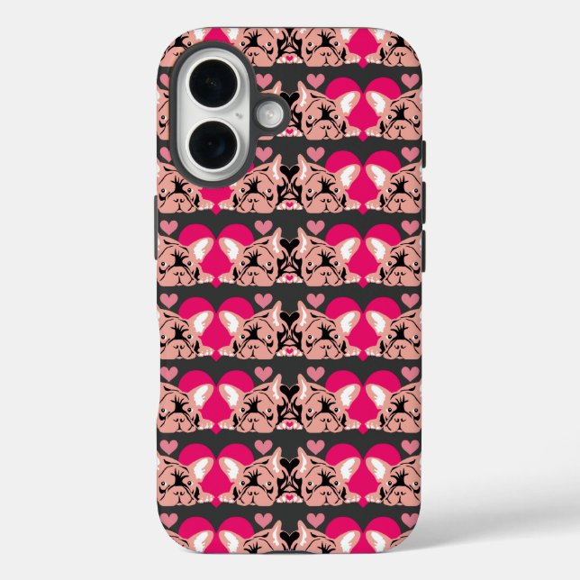 Pink Bulldogs Case-Mate iPhone Case (Back)