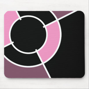 pink bullseye mouse pad