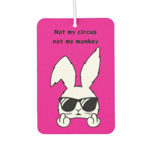 Pink Bunny Car Air Freshener