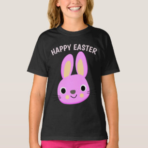 PINK BUNNY EASTER KIDS T-SHIRTS