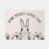Pink Bunny Floral Spring