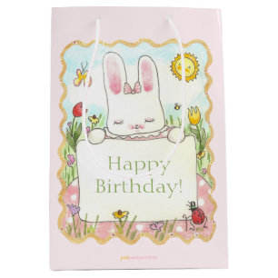 Pink Bunny Gift Bag